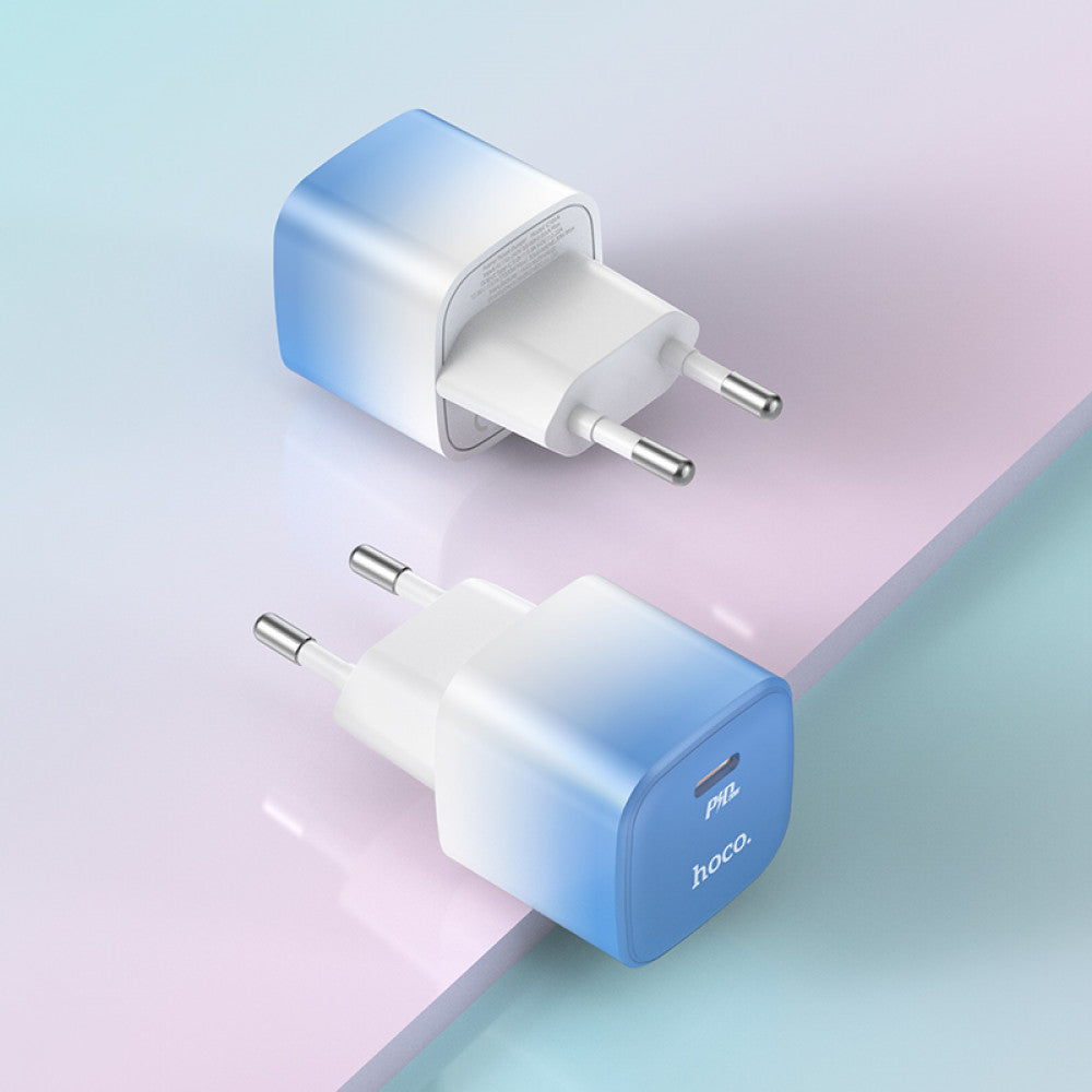 Home Charger | 20W | PD3.0 - Hoco C101A - Ice Blue