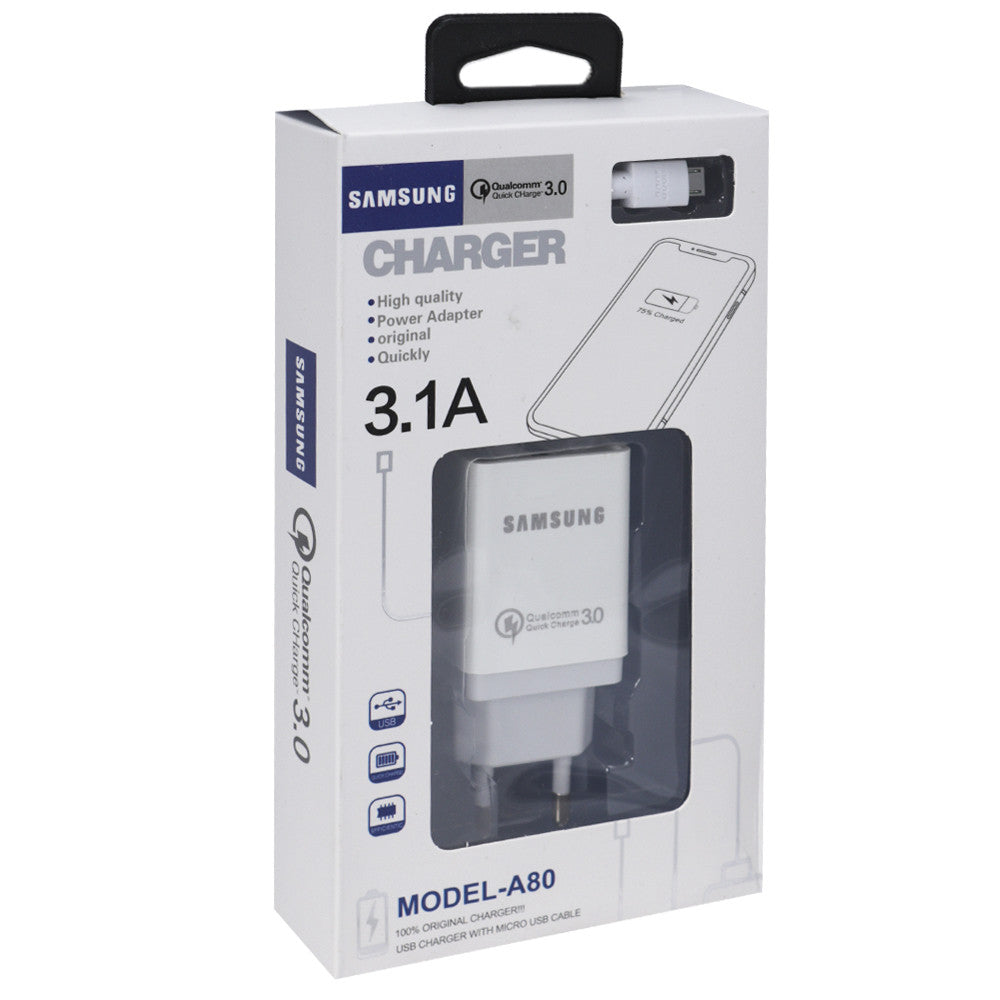 Home Charger | 3.1A | 1U | Original | - Samsung A60 White