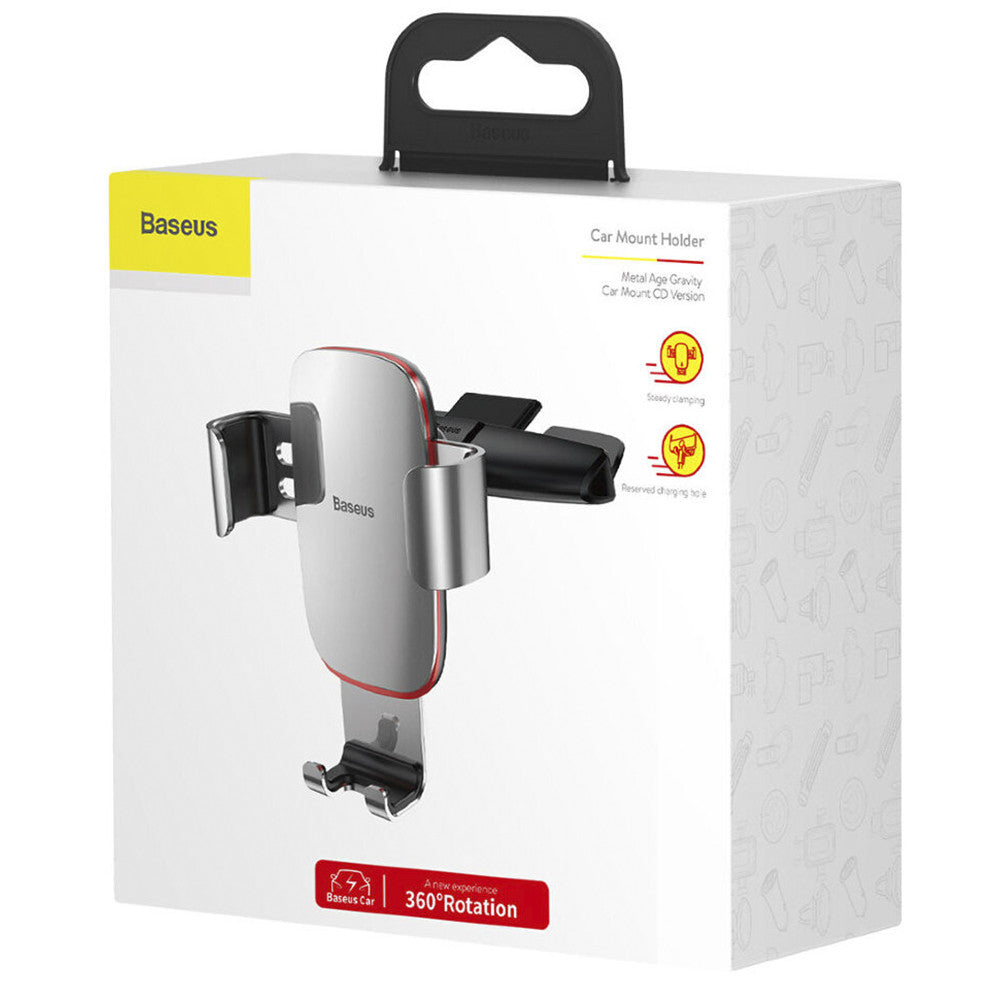 Автотримач розсувний на повітряний провід — Baseus (SUYL-J) Metal Age — SUYL-J01 Black