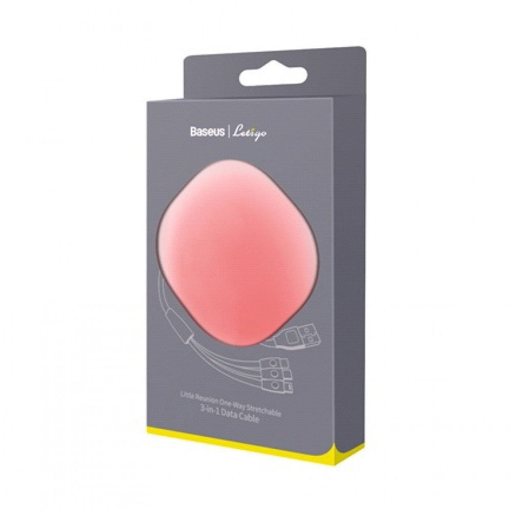 Кабель 3 in 1 ( L , M , C ) 3A (0.85m) — Baseus (CAMLT-TY24)