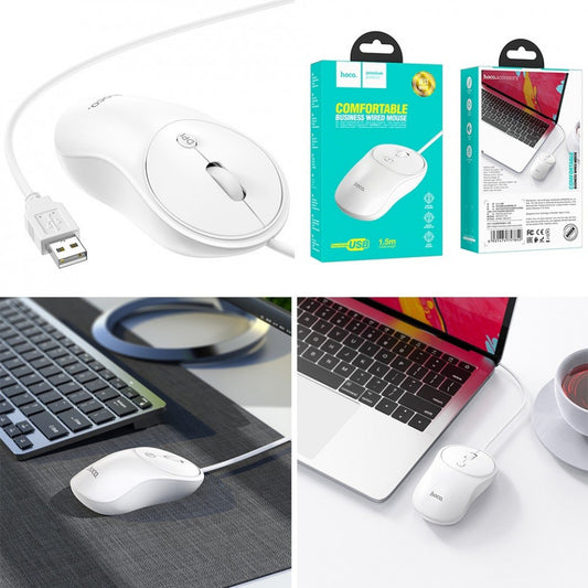 Дротова миша — Hoco GM13 — White