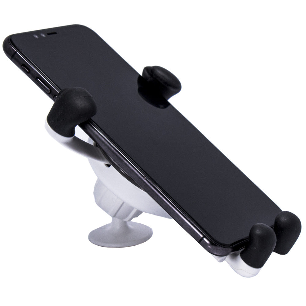 Автотримач розсувний на повітряний провід — Allumium — Black