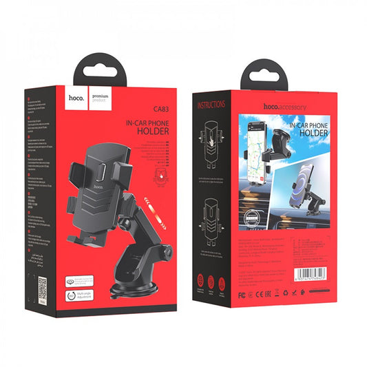 Car Holder - Hoco CA83 David one-button center console - black