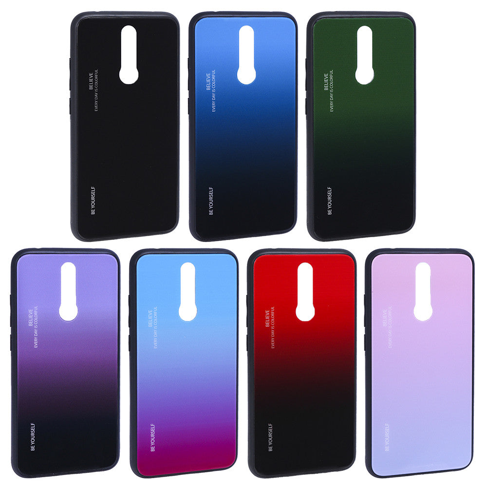 Gradient Glass Case - Xiaomi Redmi 8 - Green
