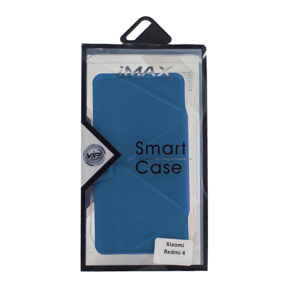 Leather Book Case - Samsung A8 2018 (A530) - iMax b - Blue