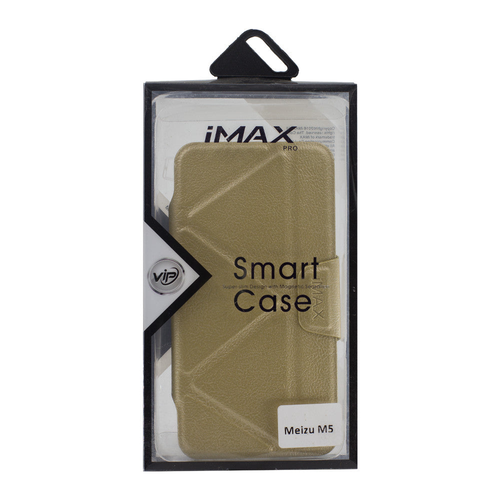 Leather Book Case - Samsung A8 2018 (A530) - iMax b - Gold
