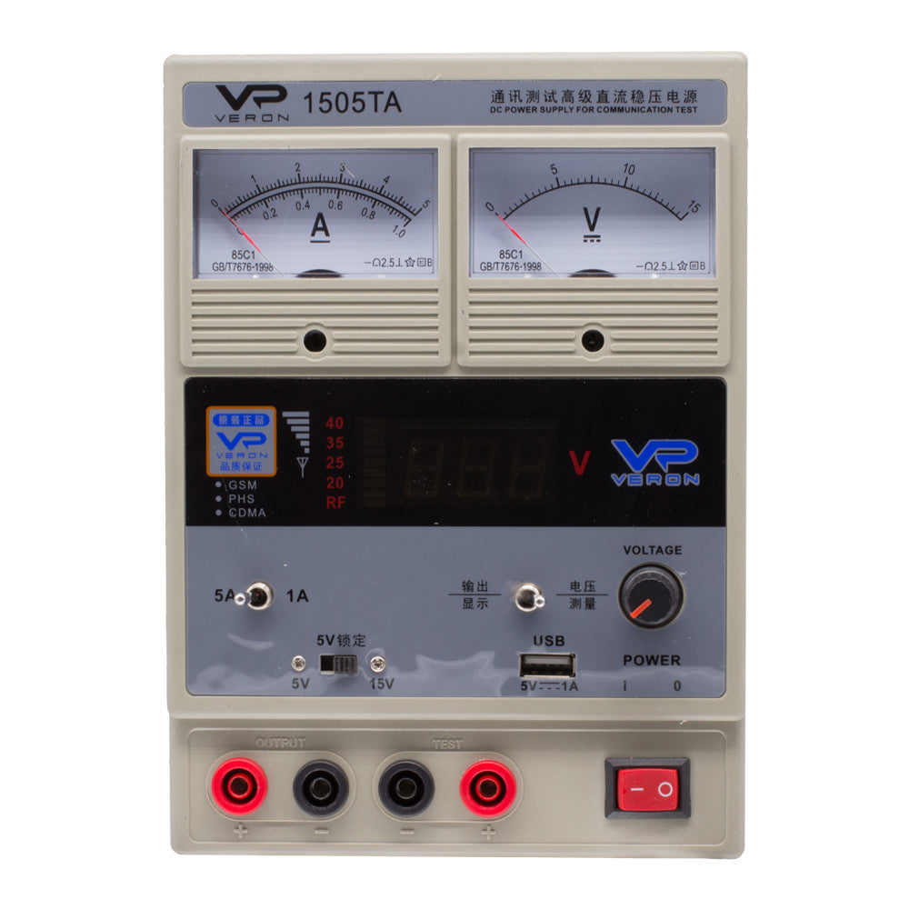 Лабораторный блок питания « Veron 1505TA » — 15V, 5A