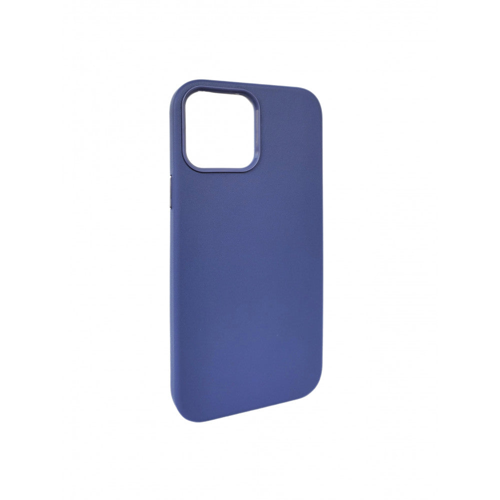 Leather Case with MagSafe no logo — iPhone 12 ; 12 Pro — Indigo Blue