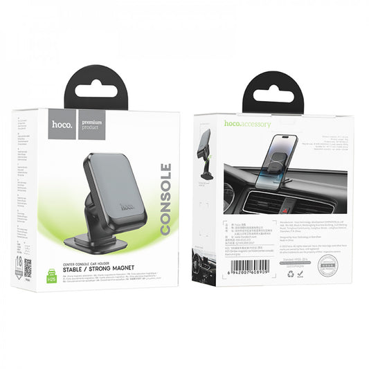 Автотримач магнітний на клейкій основі Hoco H25 - Black