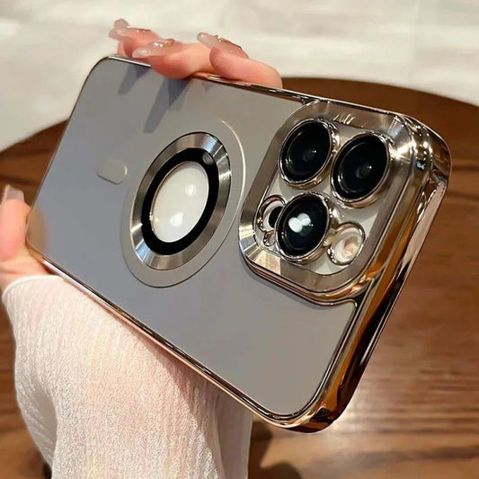 Electroplate Matte Case With Magsafe - iPhone 15 Pro - Gray