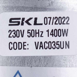Двигун для пилососа VAC035UN SKL D=130/84 mm H=34/109 mm 1400 W
