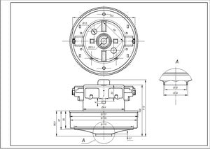 Двигун для пилососа Samsung DJ31-00005H 1560W D=135/84mm H=35/102mm (з виступом)