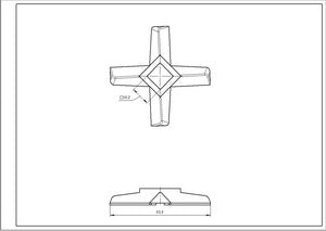 Ніж для м&aposясорубки Zelmer 00755469 D=54mm s=9mm Отвір=10x10mm NR8 ZMMA018X (A863107.00)