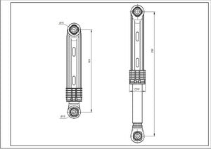 Амортизатор бака для пральних машин Samsung 40N DC66-00343E