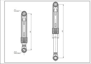 Амортизатор для пральної машини Beko 85N 2816870400