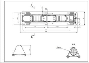 Активатор, ребро барабана для пральної машини Indesit L=208mm C00083894