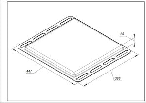 Емальоване деко для духовки Ariston, Indesit C00137834 (C00081577)