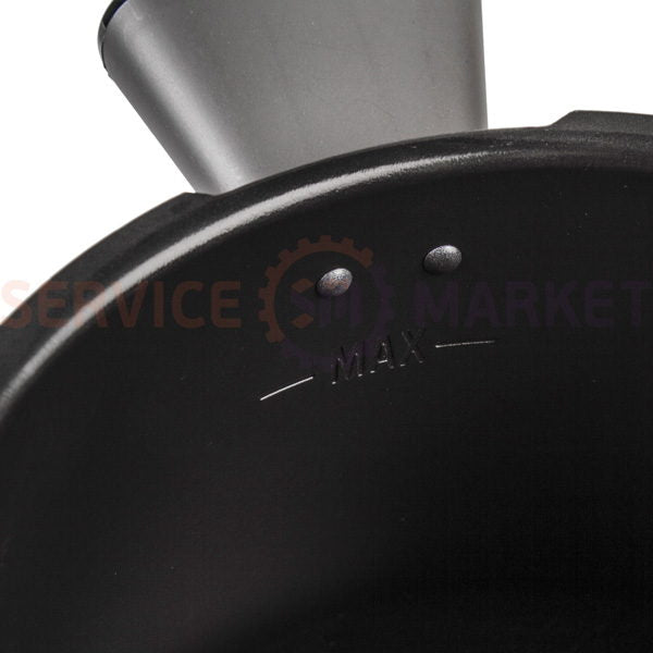 Чаша для мультиварки 6L + ручки (2шт.) D=243mm H=168mm Moulinex чорний