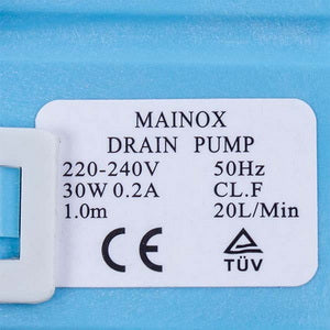 Помпа (насос) для пральної машини 10MA53 Mainox 30 Вт (контакти спарені спереду, на 8 засувок)