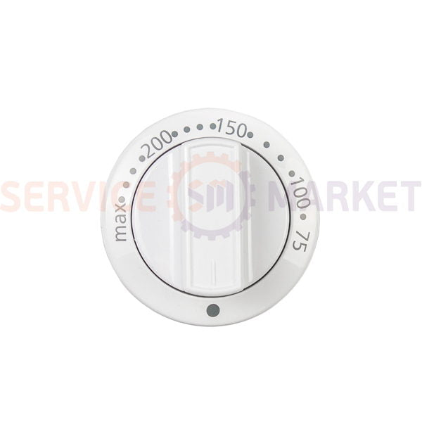 Ручка регулировки температуры духовки для плиты Beko белый