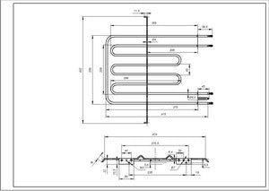 Тен верхній (гриль) для духовки Indesit C00081591 2800W (556+2250W)