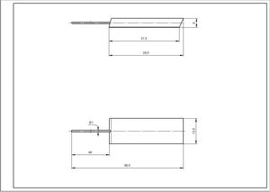 uni155-540 Щітки двигуна (2 шт) для пральної машини 13,5x5x40mm