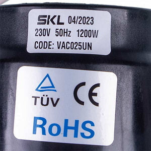 Двигун для мийного пилососа VAC025UN SKL D=144/78 mm H=74/181 mm 1200 W