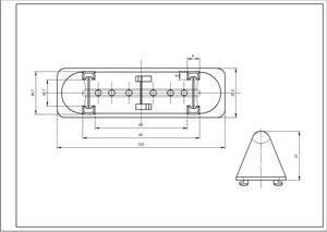 Активатор, ребро барабана для пральної машини Electrolux L=120mm 8118628026