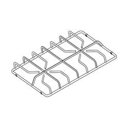Чугунна решітка (права) для газової поверхні Electrolux 3546323118