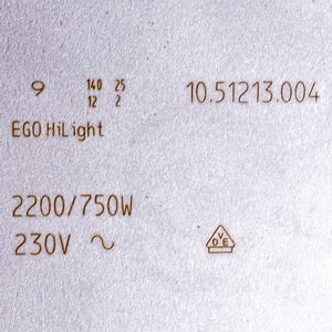 Конфорка для склокерамічної поверхні Hansa 8001840 D=210/120mm 2200/750W