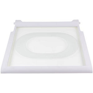Полиця (верхня) для холодильника Whirlpool 481245088378 430x415mm (скляна, з обрамленням)