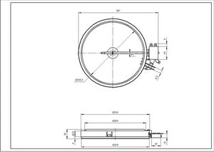 Конфорка 2200/750W для склокерамічної поверхні Electrolux 140057321014