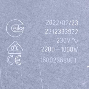 Hotplate 2200/1000W for glass-ceramic surface Indesit C00261917