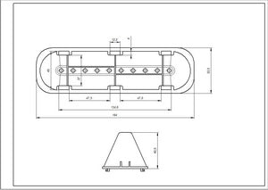 Активатор, ребро барабана для пральної машини Indesit L=183mm C00065463