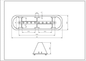 Активатор, ребро барабана для пральної машини Indesit L=183mm C00065463