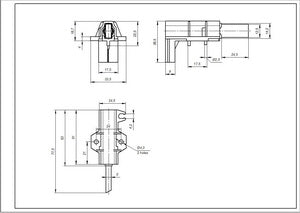 Щітки двигуна 12.5x5x32mm (2 шт) для пральної машини Type L Ariston C00196539