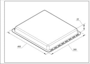 Деко емальоване 466x385x22mm для духовки Electrolux 3532454075