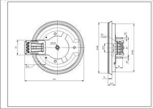 Конфорка 346971000002 для електропліти Nord D=180mm 1500W