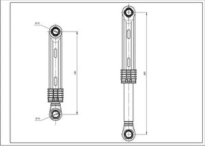 Амортизатор бака 60N AKS DC66-00343C для стиральної машини Samsung