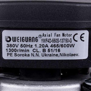 Осьовий вентилятор Weiguang YWF4D-550S-137/50-G 380V 1300rpm 8720 м3/час