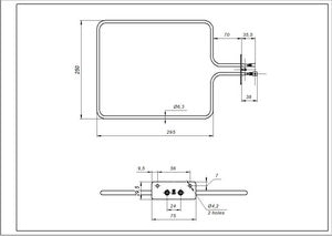 Beko 562900004 Тен нижній 1100W для духовки