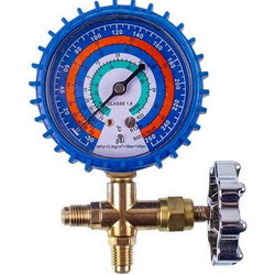 Манометрический колектор 1-вентильний CT-466G (R-404 R-22 R-134 R-407) + шланги 2шт