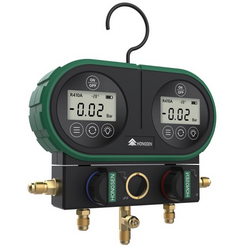 Манометричний колектор електронний HONGSEN HS-DVS60-101A + шланги 3шт.x1500mm 