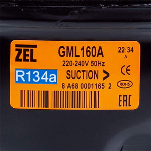 Компресор для холодильника Zanussi ZEL GML160А R134a 160 W (з пусковим реле ZNB68-120P15C)