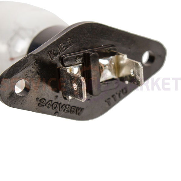 Лампочка в корпусе для СВЧ печи 25W 240V (прямые клеммы) Whirlpool