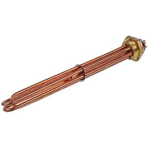 Блок тенів 9 кВт 220V мідний L=370mm гайка 1 1/2" (48mm) для електричного котла SANAL