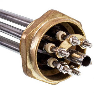 Блок тенів 9 кВт 220-380V (нержавіюча сталь) L=325mm гайка 1 1/2" (48mm) для електричного котла SANAL