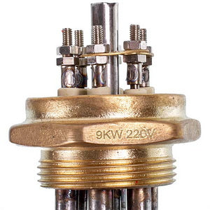 Блок тенів 9 кВт 220-380V (нержавіюча сталь) L=325mm гайка 1 1/2" (48mm) для електричного котла SANAL