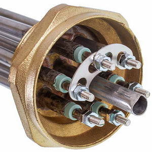 Блок тенів 3 кВт 220V (нержавіюча сталь) L=275mm гайка 2" для електричного котла TERMO-MIX