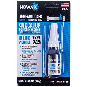 NOWAX NX21139 Фіксатор різьби для побутової техніки THREADLOCKER BLUE 10g